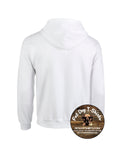 QUEEN OF PEACE 100 YEAR FULL ZIP HOODIE-WHITE