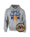 ACADEMY OF SAINT PAUL HOODIE-ASP-CAVALIER BASKETBALL MOM SPORT GREY