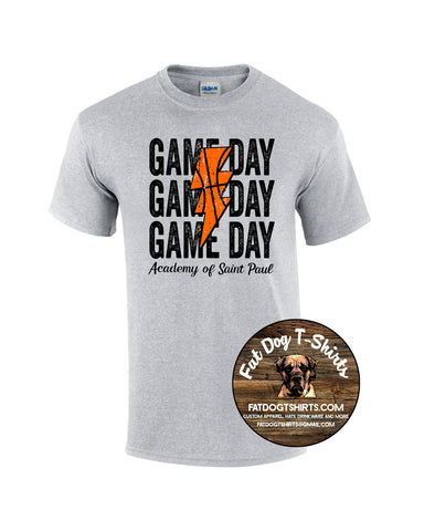 ACADEMY OF SAINT PAUL T-SHIRT -ASP BASKETBALL GAME DAY BOLT