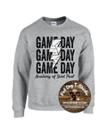 ACADEMY OF SAINT PAUL CREW SWEATSHIRT-GAME DAY VOLLEYBALL BOLT