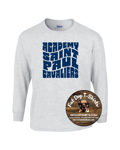 ACADEMY OF SAINT PAUL LONG SLEEVE T-SHIRT -ASH GROOVY