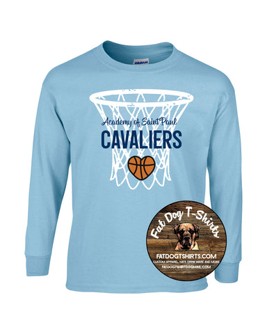 ACADEMY OF SAINT PAUL LONG SLEEVE T-SHIRT -GAME DAY HOOPS