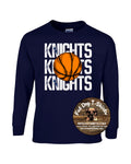 SAINT AMBROSE SCHOOL-  KNIGHTS BASKETBALL LONG SLEEVE  T-SHIRT