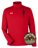 MIT-T150 SPIRIT WEAR QUARTER ZIP-GREY UNDER ARMOUR TECH