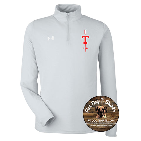 MIT-T150 SPIRIT WEAR QUARTER ZIP-GREY UNDER ARMOUR TECH