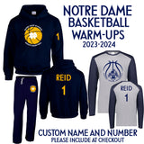 NOTRE DAME BASKETBALL WARM UPS 2023-2024-YOUTH