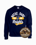 NDA KNIGHTS 2025-NAVY CREW FLEECE