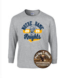 NDA  2025  GREY LONG SLEEVE T-SHIRT