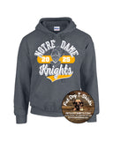 NDA CHARCOAL HEATHER HOODIE 2025