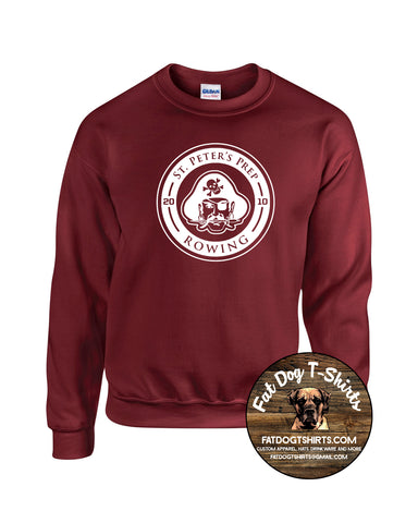 SPP CREW  -CREW NECK SWEATSHIRT-MAROON