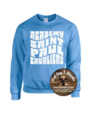 ACADEMY OF SAINT PAUL CREW SWEATSHIRT-GROOVY LIGHT BLUE