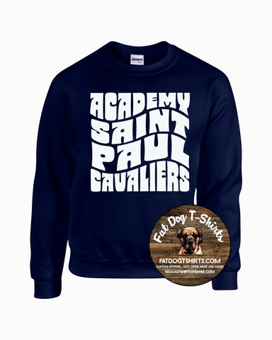 ACADEMY OF SAINT PAUL CREW SWEATSHIRT-GROOVY NAVY