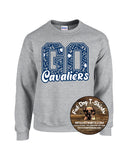 ACADEMY OF SAINT PAUL CREW SWEATSHIRT-ASP GO CAVS SPORT GREY