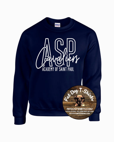 ACADEMY OF SAINT PAUL CREW SWEATSHIRT-NAVY